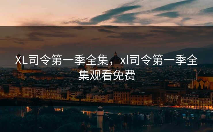XL司令第一季全集，xl司令第一季全集观看免费