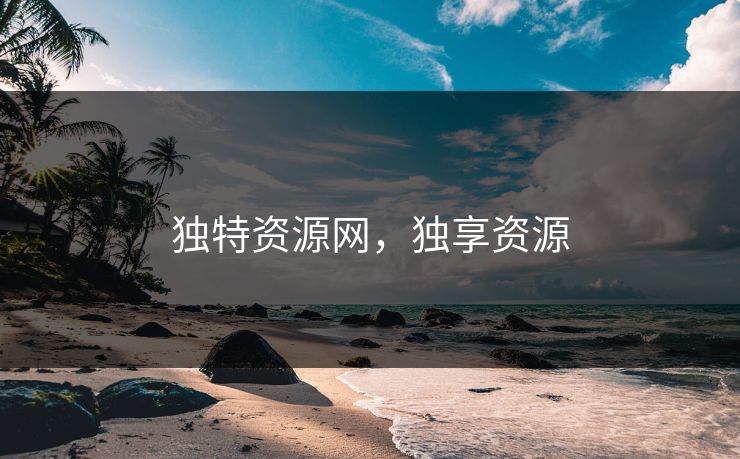 独特资源网，独享资源